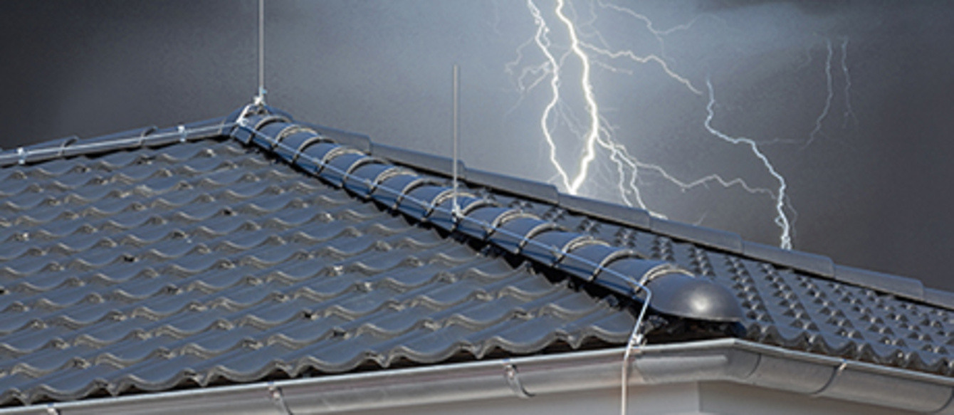 Äußerer Blitzschutz bei LS Elektrotechnik in Grasberg
